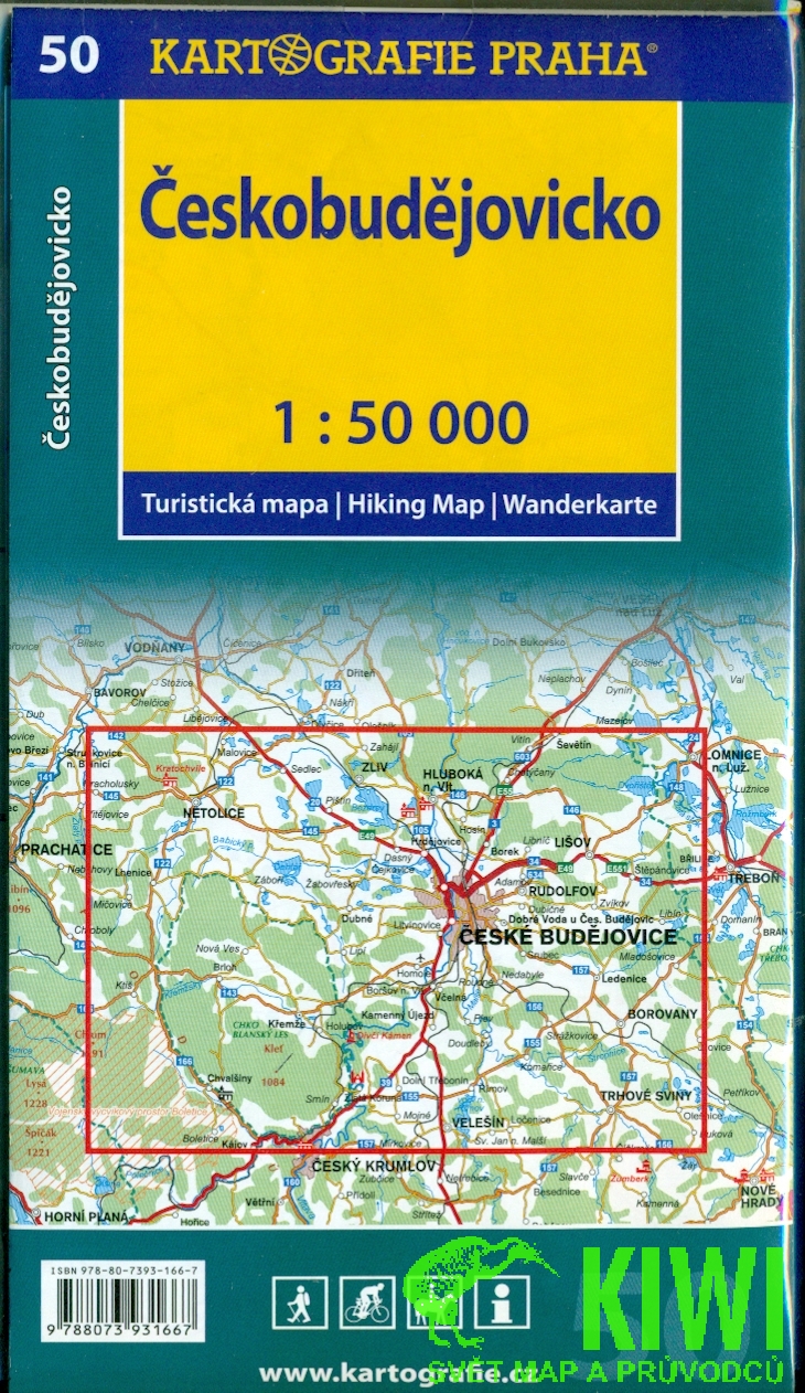 Kartografie Praha mapa Českobudějovicko 1:50 t.