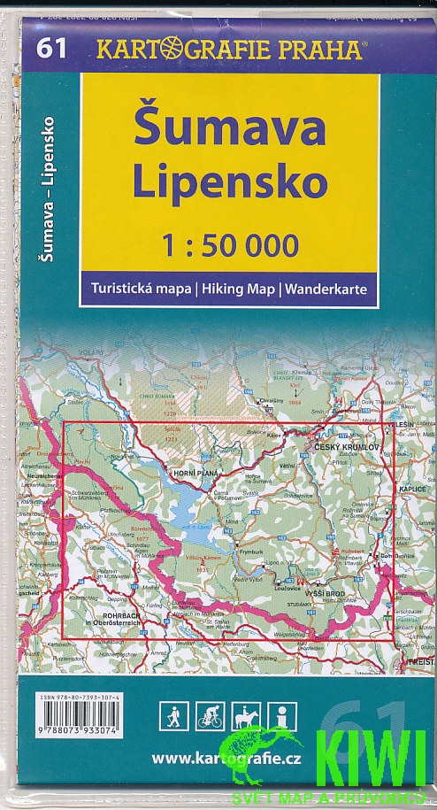 Kartografie Praha mapa Šumava-Lipensko 1:50 t.