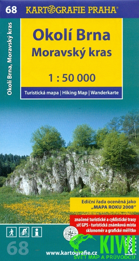 Kartografie Praha mapa Okolí Brna, Moravský kras 1:50 t. vydání 2010