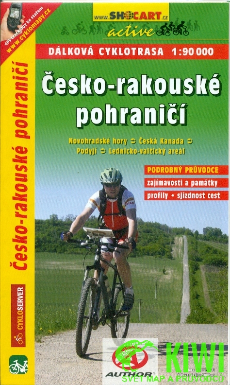 Shocart cyklomapa Česko - rakouské pohraničí 1:90 t.