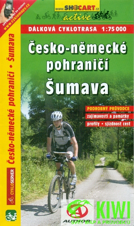 Shocart cyklomapa Česko-německé pohraničí, Šumava 1:75 t.