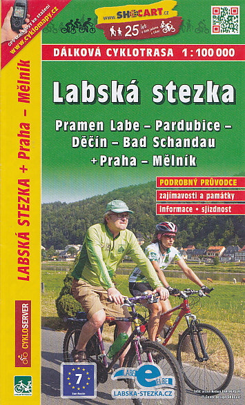 Shocart cyklomapa Labská stezka Pramen Labe-Bad Schandau 1:100 t.