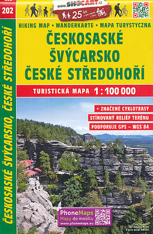 Shocart Českosaské Švýcarsko, České středohoří 1:100 t.