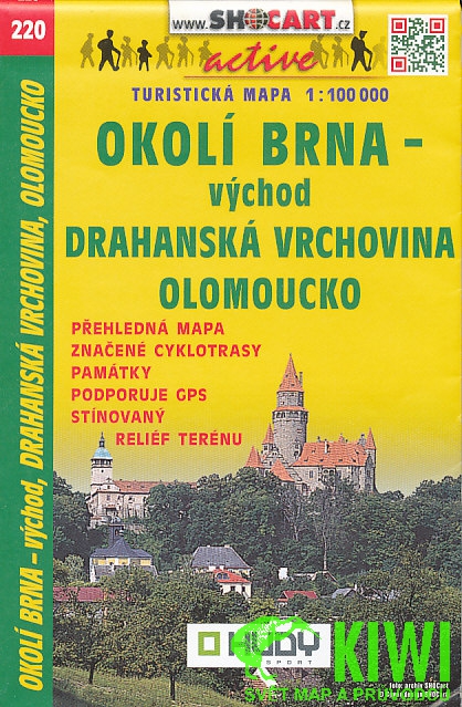 Shocart Okolí Brna východ, Olomoucko 1:100 t.