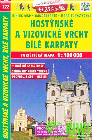 Shocart Hostýnské a Vizovické vrchy, Bílé Karpaty 1:100 t.