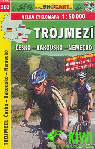 Shocart cyklomapa Trojmezí Česko - Rakousko - Německo 1:50 t.
