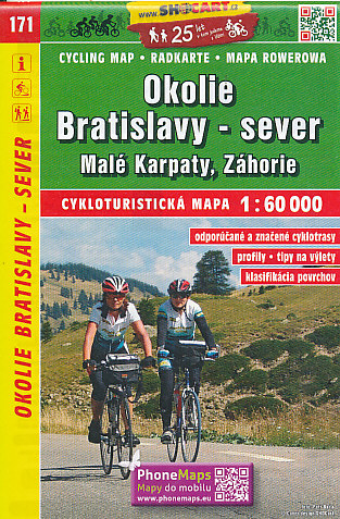 Shocart cyklomapa Okolie Bratislavy sever 1:60 t.