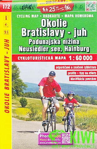 Shocart cyklomapa Okolie Bratislavy juh 1:60 t.