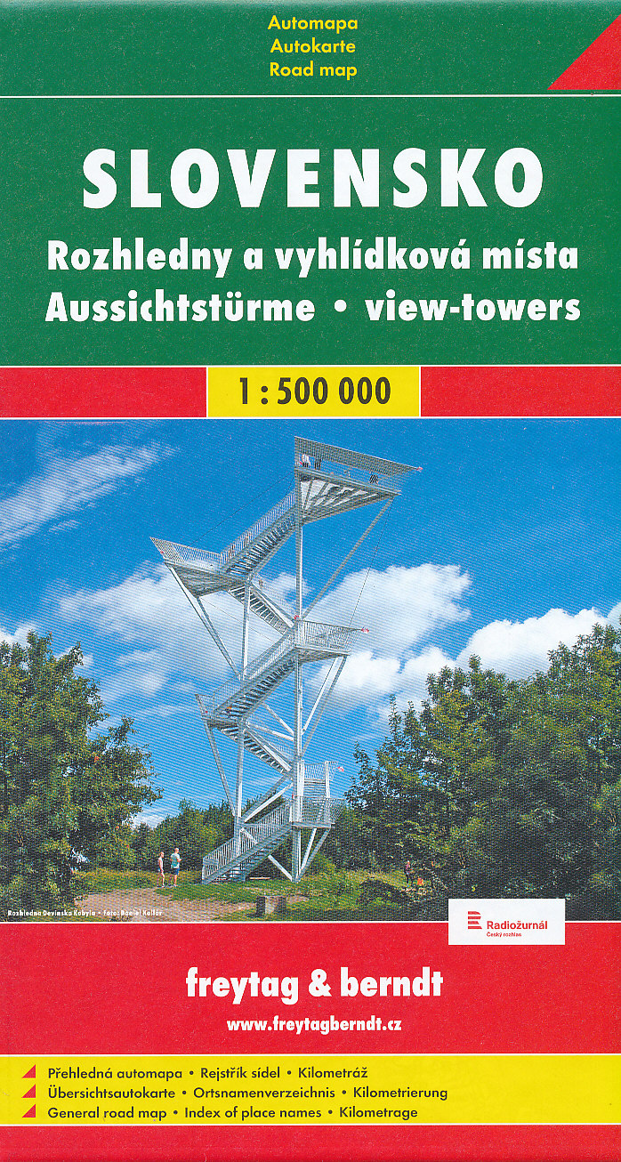 Shocart Slovensko rozhledny a vyhlídková místa 1:500 t.