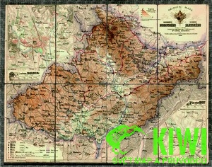ZES vydavatelství nástěnná mapa Morava a Slezsko historická 89x70cm