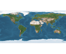 ZES vydavatelství stolní mapa Svět satelitní 65x41cm lamino