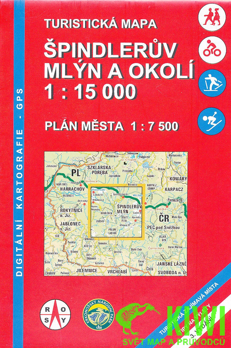 ROSY vydavatelství mapa Špindlerův Mlýn a okolí 1:15 t.