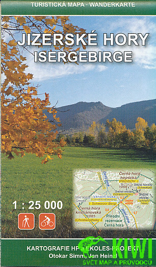Eurokart,Geodézie OnLine vydavatelství turistická a cyklomapa Jizerské hory,Isergebirge 1:25 t.