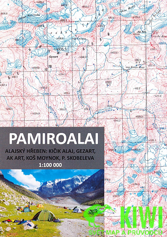 Pamiroalai, Alajský hřeben - turistická mapa