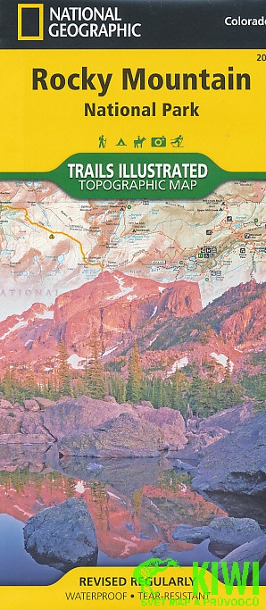 National Geographic Maps mapa Rocky Mountain NP 1:50 t. National Geographic voděodolná