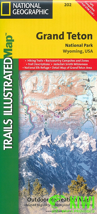 National Geographic Maps mapa Grand Teton 1:80 t. (Wyoming) voděodolná NG