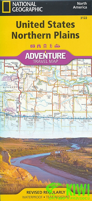 National Geographic Maps mapa USA-Northern Plains 1:1,3 mil. voděodolná