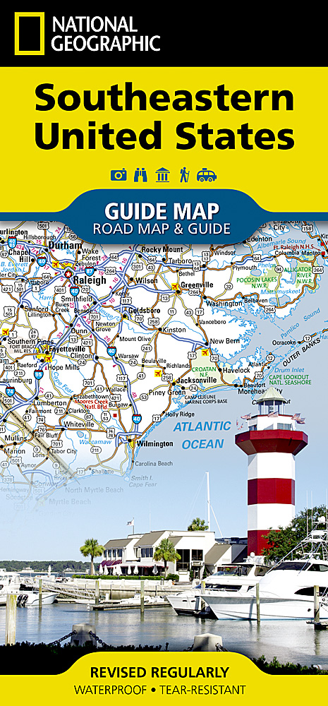 National Geographic Maps mapa USA Southeast 1:1,3 mil. voděodolná