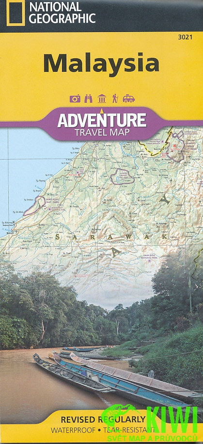 National Geographic Maps mapa Malaysia (Malajsie) 1:850 t. voděodolná