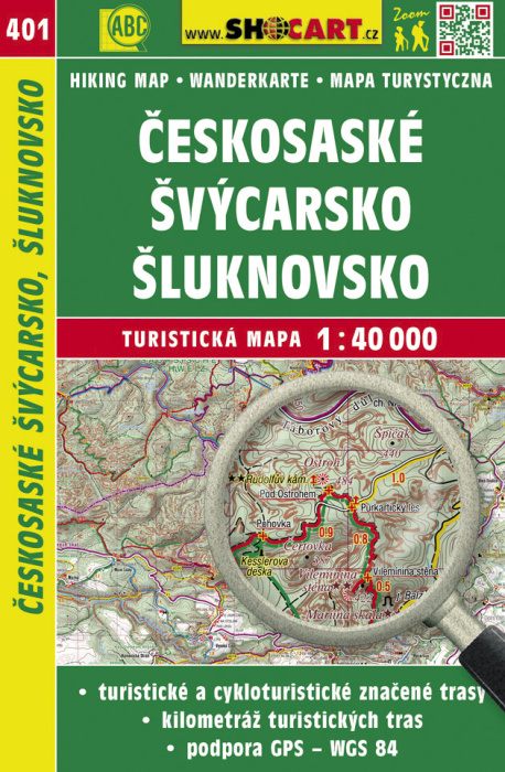 Českosaské Švýcarsko, Šluknovsko - turistická mapa č. 401