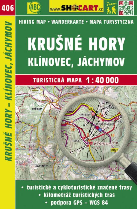 Shocart Krušné hory - Klínovec, Jáchymov - turistická mapa č. 406