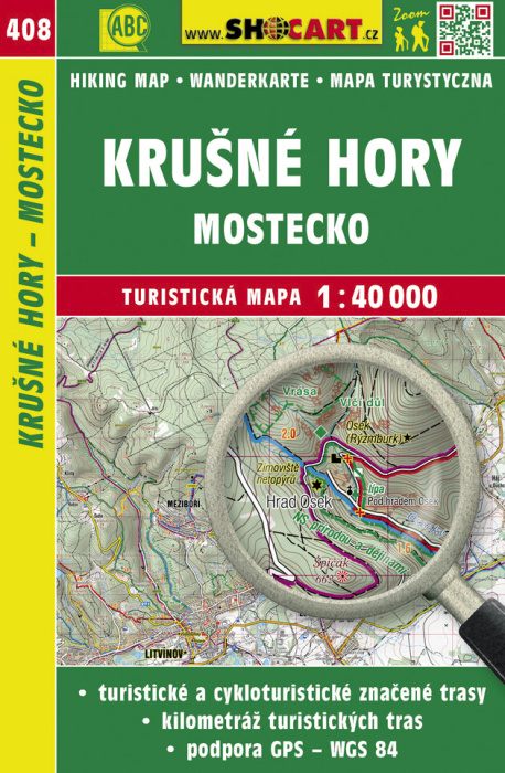 Shocart Krušné hory - Mostecko - turistická mapa č. 408