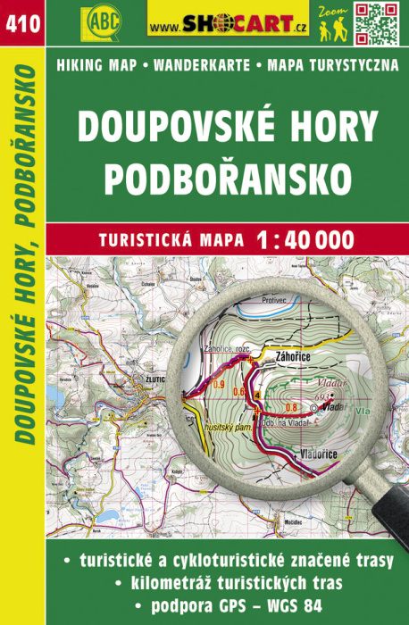 Shocart Doupovské hory, Podbořansko - turistická mapa č. 410