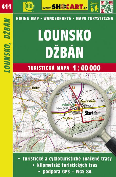 Shocart Lounsko, Džbán - turistická mapa č. 411