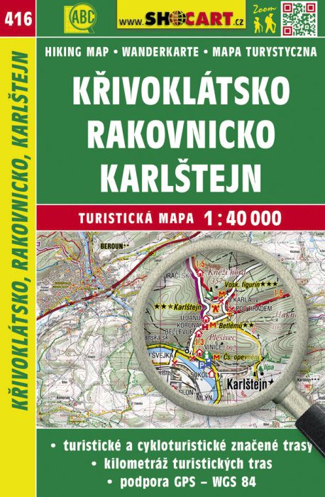 Shocart Křivoklátsko, Rakovnicko, Karlštejn - turistická mapa č. 416