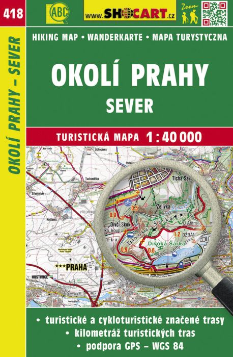 Shocart Okolí Prahy - sever - turistická mapa č. 418