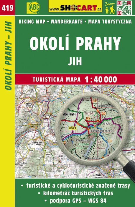 Shocart Okolí Prahy - jih - turistická mapa č. 419