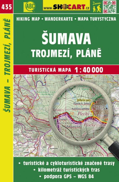 Shocart Šumava - Trojmezí, Pláně - turistická mapa č. 435