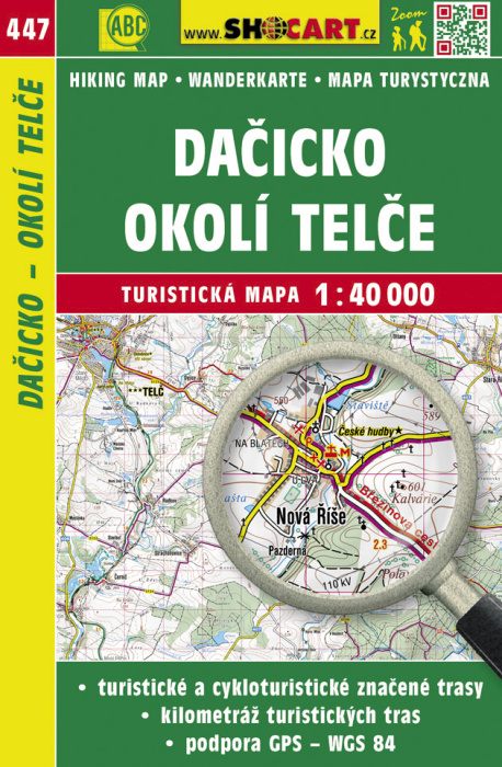 Shocart Dačicko, okolí Telče - turistická mapa č. 447