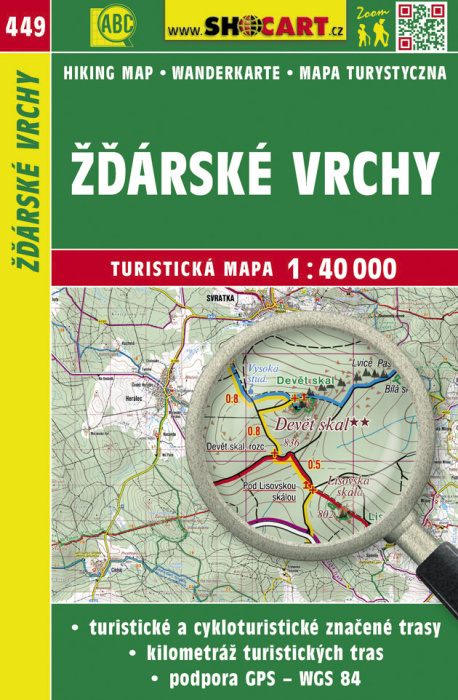 Shocart Žďárské vrchy - turistická mapa č. 449