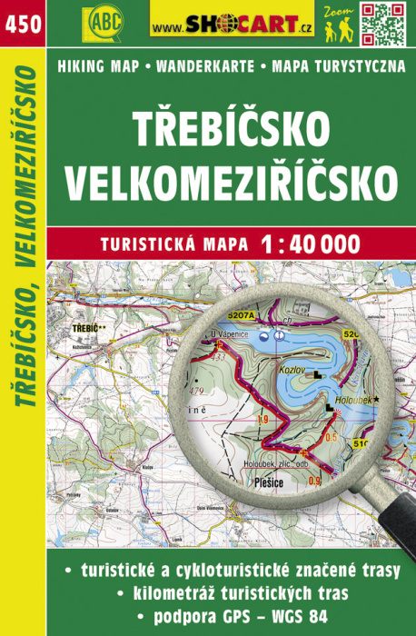 Shocart Třebíčsko, Velkomeziříčsko - turistická mapa č. 450