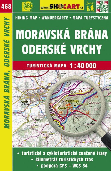 Shocart Moravská brána, Oderské vrchy - turistická mapa č. 468