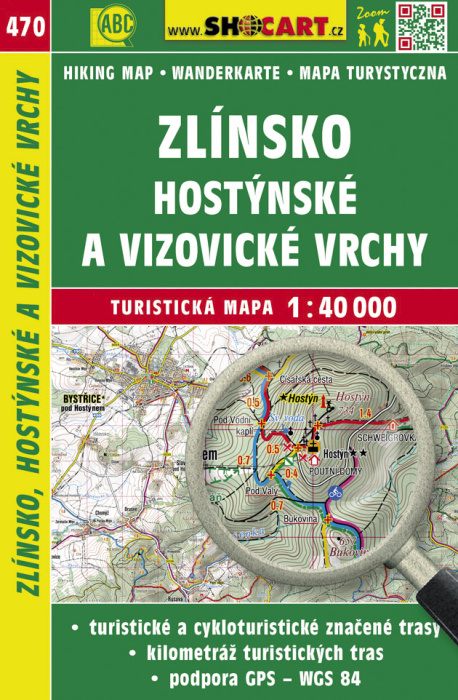Shocart Zlínsko, Hostýnské a Vizovické vrchy - turistická mapa č. 470