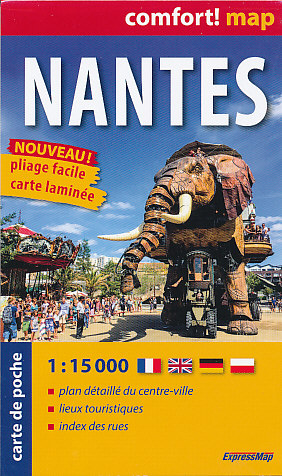ExpressMap vydavatelství plán Nantes 1:15 t. kapesní laminovaný