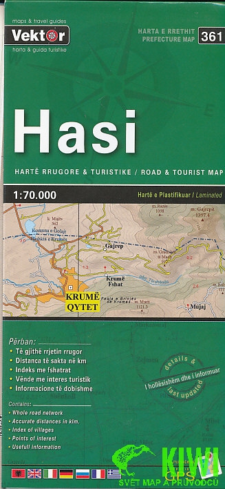 Vektor vydavatelství mapa Hasi 1:70 t. laminovaná