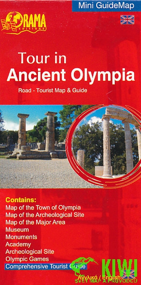 Orama vydavatelství mapa Ancient Olympia Mini GuideMap