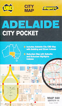 UBD vydavatelství plán Adelaide 1:5 t.-1:10 t. pocket