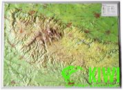 Georelief vydavatelství nástěnná mapa Harz 1:200 t. reliéfní 38x29 cm