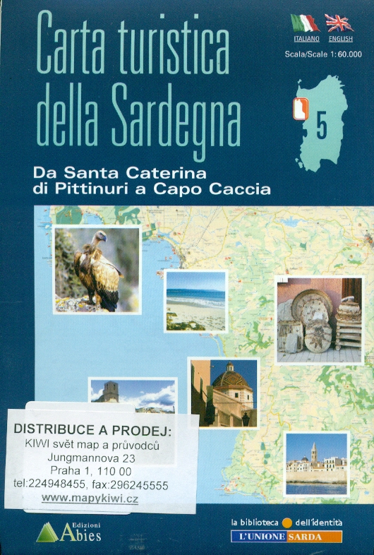 Abies edizioni mapa Santa Caterina di Pittinuri 1:60 t. (Sardínie)