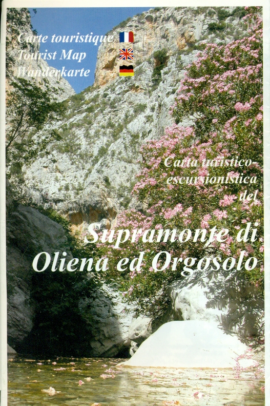 Abies edizioni mapa Supramonte di Oliena ed Orgosolo 1:30 t. (Sardínie)