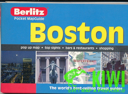 Berlitz plán Boston pop out map
