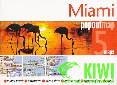 Berlitz plán Miami pop out map