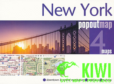 Berlitz plán New York pop out map