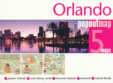 Berlitz plán Orlando pop out map