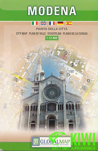 Litografa artistica Cartografica plán Modena 1:12 t.