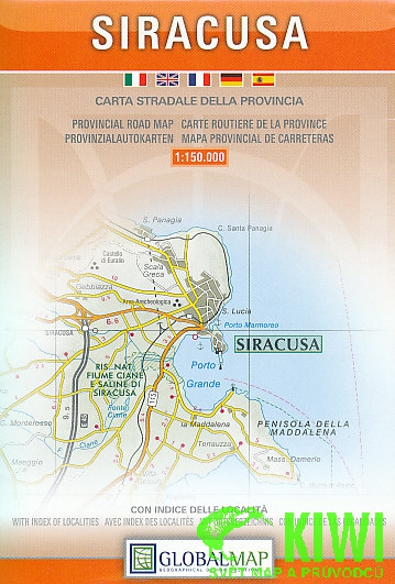 Litografa artistica Cartografica mapa Siracusa provincie 1:150 t.